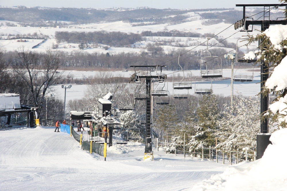Chairlift at Granite Peak Ski Area in Wisconsin