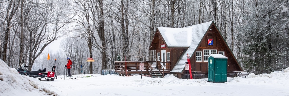 Chalet at the top of Granite Peak Ski Area in Wausau